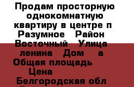 Продам просторную однокомнатную квартиру в центре п. Разумное › Район ­ Восточный › Улица ­ ленина › Дом ­ 5а › Общая площадь ­ 45 › Цена ­ 1 700 000 - Белгородская обл., Белгородский р-н, Разумное пгт Недвижимость » Квартиры продажа   . Белгородская обл.